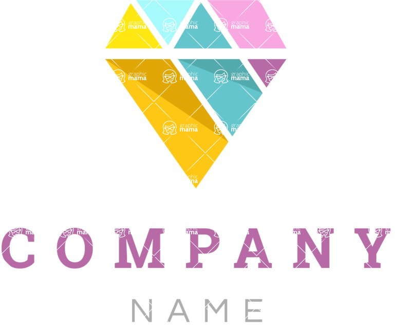 Business Logo Templates - vector graphics in a pack from GraphicMama - Jewelry Company Logo Design with a Diamond